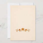 Invitation Indian Elephant & Peacock Floral Wedding Invitatio (Dos)