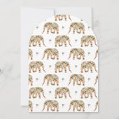 Invitation Indian Paisley Ornate Elephants Baby Shower (Dos)