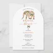 Invitation Indian Paisley Ornate Elephants Bridal Shower (Devant)