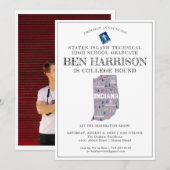 Invitation Indiana | College Bound Graduation Party (Devant / Derrière)