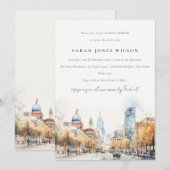 Invitation Indianapolis Indiana Landscape Baby Shower (Devant / Derrière)