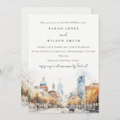 Invitation Indianapolis Indiana Landscape Couples Shower (Devant / Derrière)