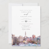 Invitation INDIANAPOLIS Indiana Travel Destination Skyline (Devant)