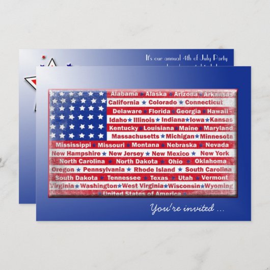 Invitation Indicateur 4 juillet (Devant / Derrière)