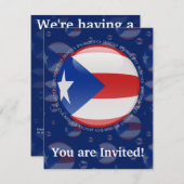 Invitation Indicateur de bulle Porto Rico (Devant / Derrière)