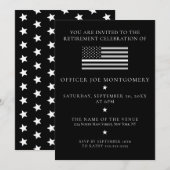 Invitation Indicateur de ligne blanche mince Parti de retrait (Devant / Derrière)