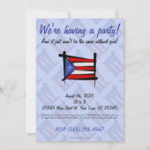 Invitation Indicateur de pinceau Porto Rico (Dos)