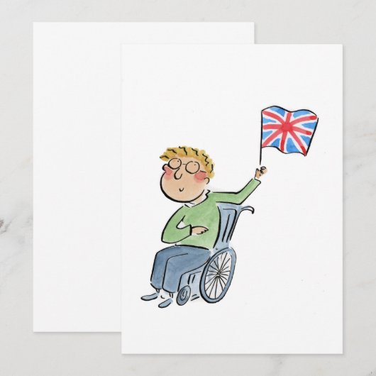 Invitation Indicateur Union Jack (Devant / Derrière)