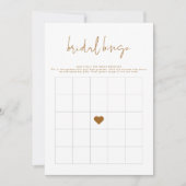 Invitation INDIE Bohemian Burnt Orange Douche Bingo Jeu (Devant)