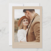 Invitation INDIE Bohemian Photo Enregistrer la date Invitatio (Dos)