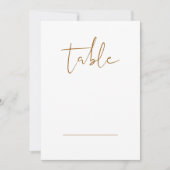 Invitation INDIE Boho Burnt Orange Mariage Blanc Numéro de ta (Devant)