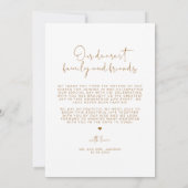 Invitation INDIE Boho Burnt Orange Photo Mariage Merci (Dos)