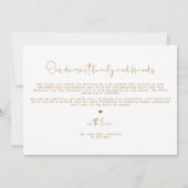 Invitation INDIE Boho Burnt Orange Photo Mariage Merci (Dos)