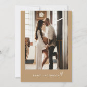 Invitation INDIE Boho Terre Toned Beige Oh Baby Baby shower (Dos)