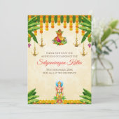 Invitation indien de pooja Satyanarayan katha invi (Debout devant)