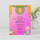 Invitation indienne du premier riz "Annaprashan" (Debout devant)