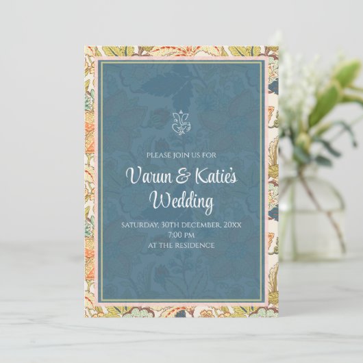 Invitation indienne numérique et invitation de mar (Debout devant)