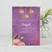 Invitation indienne Sangeet & Cartes mariages Peac (Debout devant)