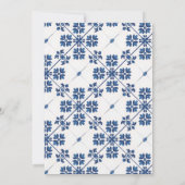 Invitation Indigo Azulejo Blue Portuguese Lisbon Decorative (Dos)
