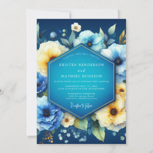 Invitation Indigo Bloom Dream Wedding