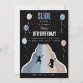 Invitation Indoor Slide Park Playground Boys Birthday Party (Devant)