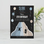 Invitation Indoor Slide Park Playground Boys Birthday Party (Debout devant)