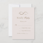 Invitation Infinity Amour Initiales Personnalisées Mariage RS (Devant)