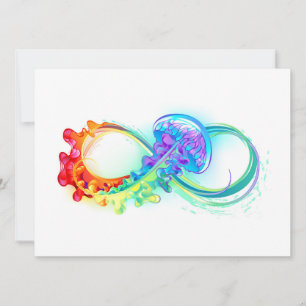 Invitation Infinity avec Rainbow Jellyfish