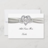 Invitation Infinity Heart Mariage Table Place Card (Devant)