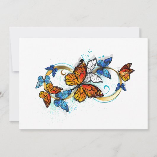 Invitation Infinity of Monarch Butterflies (Devant)