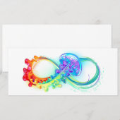 Invitation Infinity with Rainbow Jellyfish (Devant / Derrière)