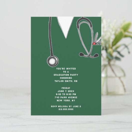 Invitation Infirmière (Debout devant)