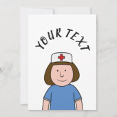 Invitation Infirmière (Devant)