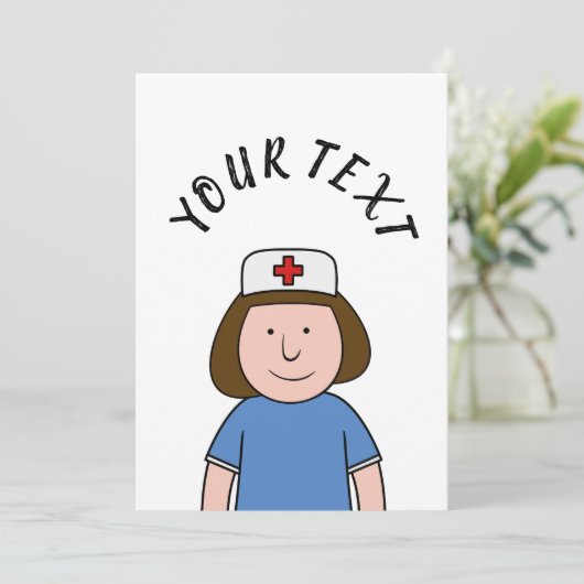 Invitation Infirmière (Debout devant)