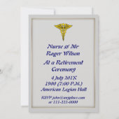 Invitation Infirmière Caduceus (Dos)