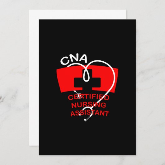 Invitation Infirmière certifiée AIIC Infirmière infirmière Gi (Devant / Derrière)