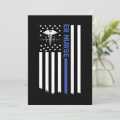 Invitation infirmière infirmière américaine drapeau infirmièr (Debout devant)