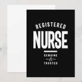 Invitation Infirmière inscrite Titre du poste Cadeau (Devant / Derrière)