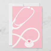 Invitation Infirmière Médicale de la fête de graduation Invit (Dos)