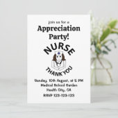 Invitation Infirmière Merci Infirmière Appréciation (Debout devant)