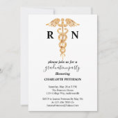 Invitation Infirmière minimale - Fête de graduation - Invitat (Devant)