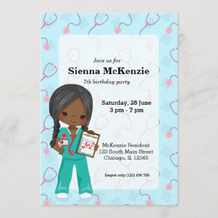 Invitation Infirmière pour enfants