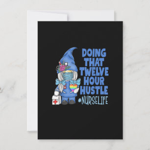 Invitation INFIRMIÈRE Vie Faire Cette Douze Heures Hustle Gno