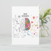 Invitation Infographie du cerveau (Debout devant)