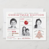 Invitation Infographie Infographique Funny Noël (Devant)