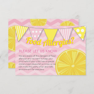 Invitation Infographie pour fille d'anniversaire de la limona