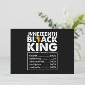Invitation Informations nutritionnelles Juneteenth Black King (Debout devant)