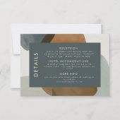Invitation Informations pour les invités de mariage minimalis (Devant)