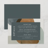 Invitation Informations pour les invités de mariage minimalis (Devant / Derrière)