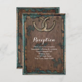 Invitation Informations sur la réception de mariage au fer à  (Devant / Derrière)